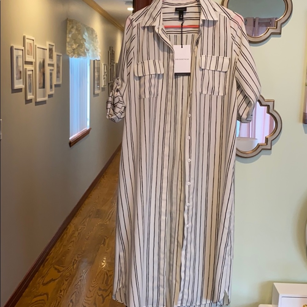 Never worn long blouse dress